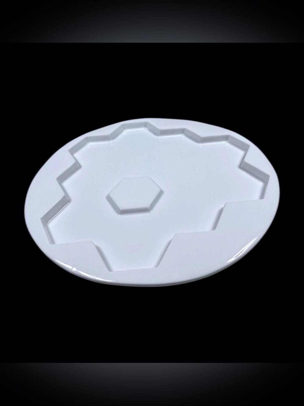 CB2 by Crate&Barrel Geometric Shaped Ceramic Platter